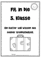 Vorschau - Arbeitsblätter - Sommerliches Wiederholungsheft Deutsch Klasse 4 - Seite 1