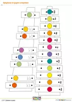 Aperçu - Fiches - Document à photocopier - xylophone / carillon en papier avec code de couleurs - Page de couverture