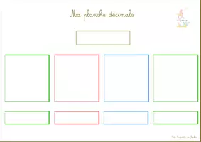 Aperçu - Apprentissages en autonomie - Planche décimale MONTESSORI : décomposition des nombres - Page 3