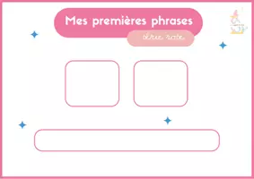 Aperçu - Apprentissages en autonomie - Planche d’apprentissage Montessori : mes premières phrases - Page 2