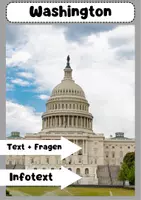 Vorschau - Arbeitsblätter - Washington D.C.: Hauptstadt der USA, Politik, Kultur und Geschichte - Deckblatt