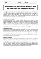 Vorschau - Arbeitsblätter - Washington D.C.: Hauptstadt der USA, Politik, Kultur und Geschichte - Seite 1