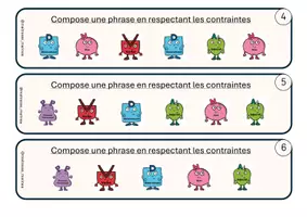 Aperçu - Apprentissages en autonomie - La nature des mots : composer des phrases - Page 2