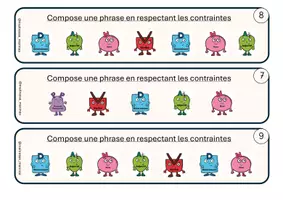 Aperçu - Apprentissages en autonomie - La nature des mots : composer des phrases - Page 3