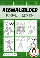 Vorschau - Mal- und Bastelvorlagen - Ausmalbilder Fußball | WM 2026 - Deckblatt