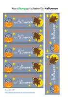 Vorschau - Bildkarten - Gutscheine für Halloween - Deckblatt