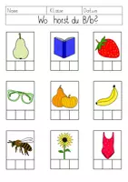 Vorschau - Arbeitsblätter - Buchstabeneinführung B: Wo hörst du B/b? - Deckblatt