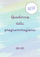 anteprima - Materiale di supporto/inclusione - NUOVO QUADERNO della PROGRAMMAZIONE 24/25 - Pagina di copertina