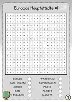 Vorschau - Arbeitsblätter - Suchsel-Heft | Geographie/Erdkunde - Seite 1