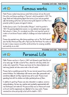 Vorschau - Bildkarten - Pablo Picasso - Knowledge card index - Famous personalities (English) - Seite 3