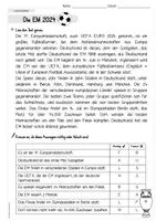 Vorschau - Arbeitsblätter - Allgemeine Leseverständnistexte zur EM 2024 (Freebie) - Seite 1