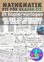 Vorschau - Arbeitsblätter - Lerntheke Mathe 1 Sommer - Fit für Klasse 2 - Seite 1