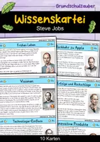 Vorschau - Bildkarten - Steve Jobs - Wissenskartei - Berühmte Persönlichkeiten - Deckblatt