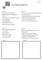 Vorschau - Arbeitsblätter - Meeresschildkröten kostenlos Quiz Ausmalbilder - Seite 2