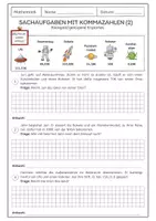 Vorschau - Arbeitsblätter - Sachaufgaben zur schriftlichen Subtraktion (Berechnen von Rückgeld/genügend Erspartem) mit Lösung - Seite 3