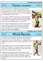 Vorschau - Bildkarten - Usain Bolt - Knowledge card index - Famous personalities (English) - Seite 2