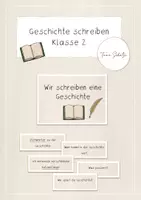 Vorschau - Präsentationen/Tafelbilder - Geschichte schreiben, 2.Klasse - Deckblatt