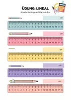 Vorschau - Arbeitsblätter - Erste Übungen mit dem Lineal 📏📐 - Seite 1