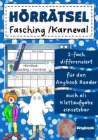 Vorschau - Arbeitsblätter - AnybookPro Material: Hörrätsel Fasching / Karneval - Deckblatt
