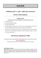 Vorschau - Unterrichtsreihen - Klausur EF mit EWH: "Doppelmann" von Zafer Senocak - Seite 3