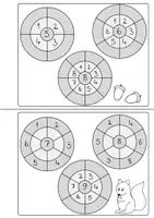 Vorschau - Arbeitsblätter - tierisches Miniheft Rechenräder ZR10 (Klasse 1) - Seite 2