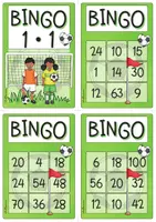 Vorschau - Spiele - 1x1 Bingo zum Thema Fußball | Kleines Einmaleins | Grundschule - Seite 3