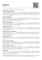 Vorschau - Arbeitsblätter - Linkin Park (Lückentext und Übungen) - Deckblatt