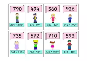 Vorschau - Spiele - Lesespiel Plus und Minus bis 1 000 - Seite 3