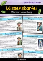Vorschau - Bildkarten - Werner Heisenberg - Wissenskartei - Berühmte Persönlichkeiten - Deckblatt