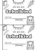 Vorschau - Arbeitsblätter - Ich bin ein Schulkind - Arbeitsheft für den Schulanfang - Seite 1