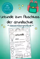 Vorschau - Arbeitsblätter - Urkunde zum Abschluss der Grundschule (Zeugnisbeigabe) - Deckblatt