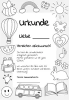 Vorschau - Arbeitsblätter - Urkunde zum Abschluss der Grundschule (Zeugnisbeigabe) - Seite 1