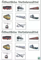 Vorschau - Arbeitsblätter - Symbole zum Einkleben ins Vokabelheft "Öffentliche Verkehrsmittel" Fahrzeuge DaZ / DaF / Deutsch - Seite 1