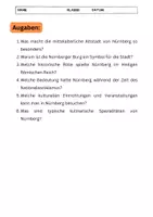 Vorschau - Arbeitsblätter - Nürnberg: 6 Fragen zum Text - Seite 2