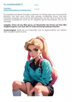 Vorschau - Arbeitsblätter - Klassenarbeiten+EWH - Personenbeschreibung - Manga - Seite 2