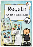 Vorschau - Poster - Regeln für den Fußballplatz - Fußballregeln für den Schulhof - Deckblatt