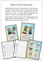 Vorschau - Poster - Regeln für den Fußballplatz - Fußballregeln für den Schulhof - Seite 1