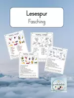 Vorschau - Arbeitsblätter - Lesespur: Fasching/Karneval (1./2. Klasse) - Deckblatt