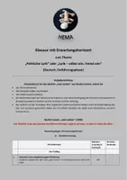 Vorschau - Unterrichtsreihen - Klausur EF mit EWH: "zwei welten" v. N. Cumart - Deckblatt