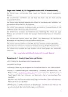 Vorschau - Stundenentwürfe - Sage und Fabel Jgst. 6/7 mit lizenziertem Material (Stundenverlauf) - Seite 1