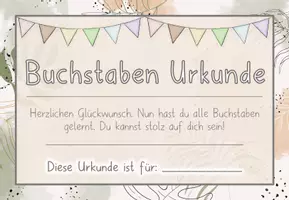 Vorschau - Fördermaterial/Inklusion - Buchstaben Diplom - ABC Urkunde - Seite 2