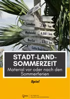 Vorschau - Arbeitsblätter - Stadt Land Sommerzeit - Vor und nach den Ferien #sommerferien - Deckblatt