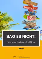 Vorschau - Arbeitsblätter - Sag es nicht! - 35 Sommerbegriffe erraten #Sommerferien - Deckblatt