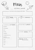 Vorschau - Anderer Materialtyp - Mein Schuljahr: Reflexion - Deckblatt