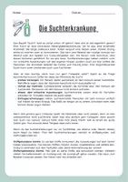 Vorschau - Arbeitsblätter - Sucht - Arbeitsblätter und Lesetexte (differenziert) - Seite 1
