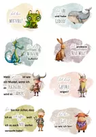 Vorschau - selbst erstellte Cliparts/Grafiken - Affirmationskarten Kinder (zum Ausdrucken) - Seite 3
