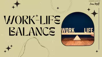 Vorschau - Anderer Materialtyp - Work-Life Balance ESL lesson / Reading class / ESL B1 - Deckblatt