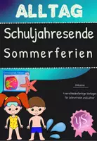 Vorschau - Anderer Materialtyp - Allgemein: Feriengruß Sommerferien Geschenk - Wasserball - Deckblatt