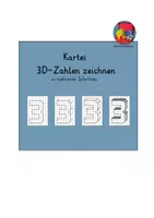 Aperçu - Apprentissages en autonomie - Dessiner des nombres en 3D par petites étapes - Page de couverture