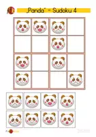 Vorschau - Arbeitsblätter - Bilder-Sudoku Panda Tiere - Seite 3